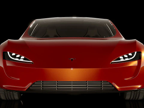 Tesla Roadster 2018 3D Model