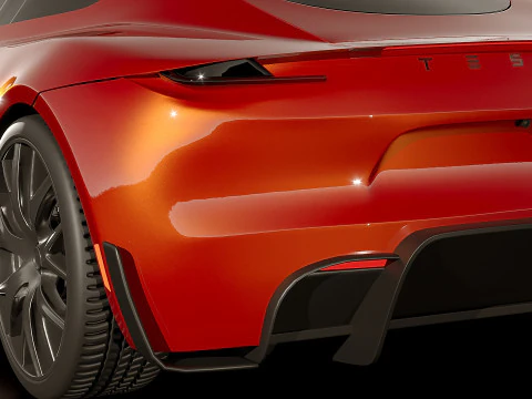 Tesla Roadster 2018 3D Model