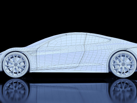 Tesla Roadster 2018 3D Model