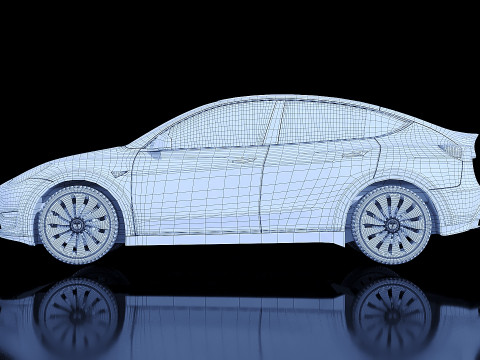 Tesla Model Y 2020 3D Model