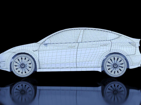Tesla Model Y 2020 3D Model