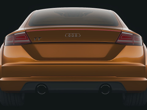 Sportscar Audi TT 2015 3D-Modell