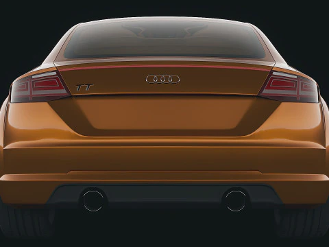 Sportscar Audi TT 2015 3D Model