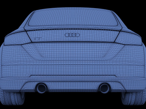 Sportscar Audi TT 2015 3D-Modell