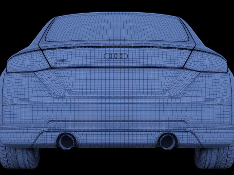 Sportscar Audi TT 2015 3D Model