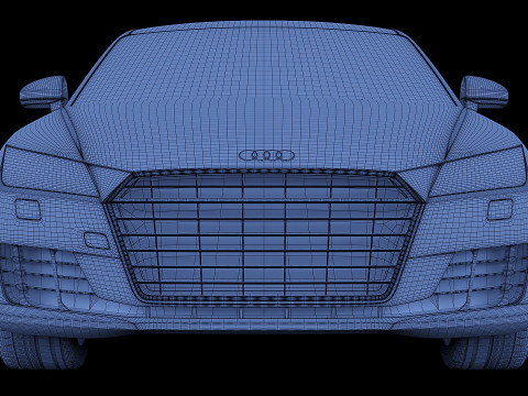 Sportscar Audi TT 2015 3D-Modell