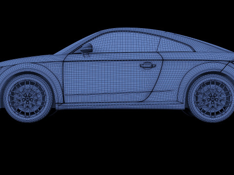 Sportscar Audi TT 2015 3D-Modell