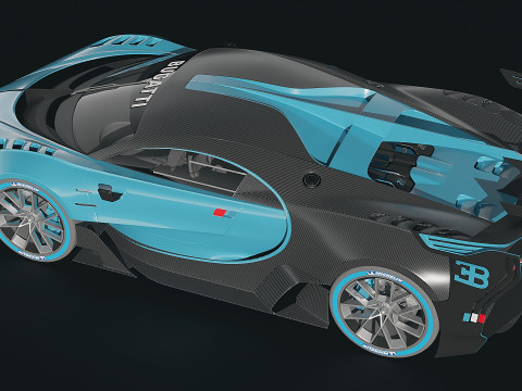 2015 Bugatti Vision Gran Turismo Concept 3D Model