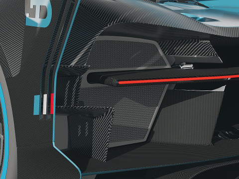 2015 Bugatti Vision Gran Turismo Concept 3D Model