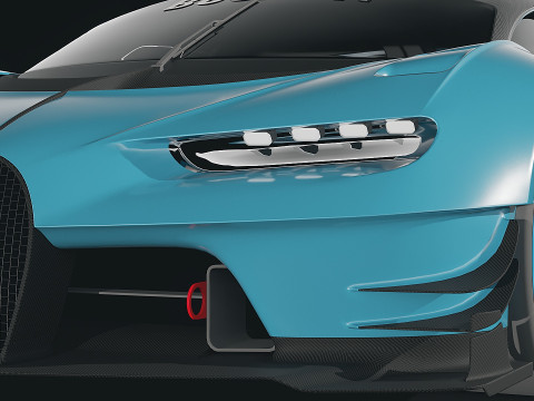 2015 Bugatti Vision Gran Turismo Concept 3D Model