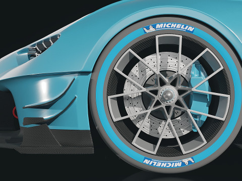 2015 Bugatti Vision Gran Turismo Concept 3D Model