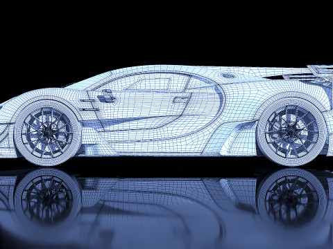 2015 Bugatti Vision Gran Turismo Concept 3D Model