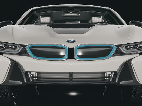 Muscle car Audi I8 2015 Modelo 3D