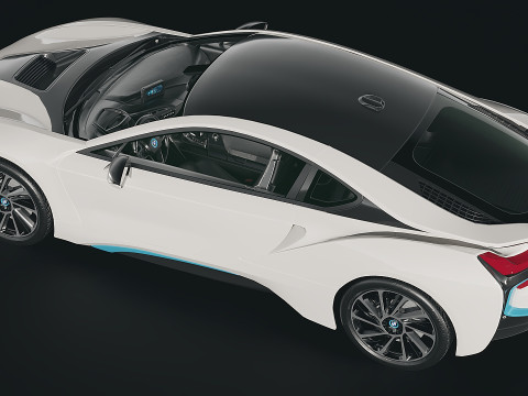 Muscle car Audi I8 2015 Modelo 3D