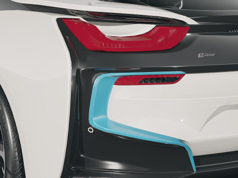 Muscle car Audi I8 2015 Modelo 3D