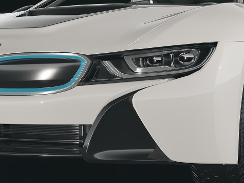 Muscle car Audi I8 2015 Modelo 3D