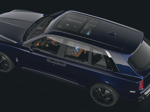 Limuzin Blue 2019 3Dモデル