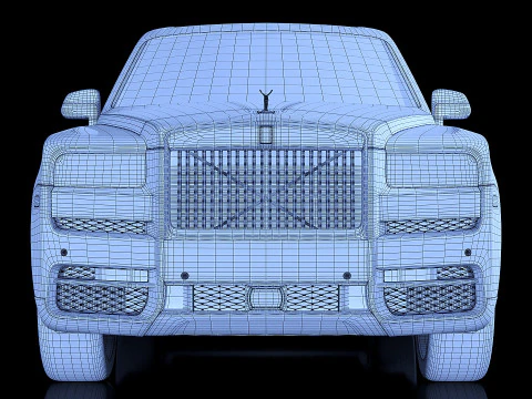 Limuzin Blue 2019 3D Model