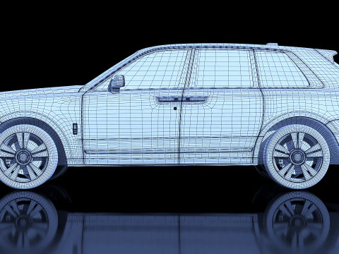 Limuzin Blue 2019 3D Model