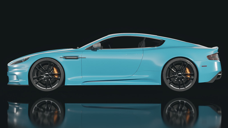Aston Martin DBS 3D Model .c4d .max .obj .3ds .fbx .stl .blend 