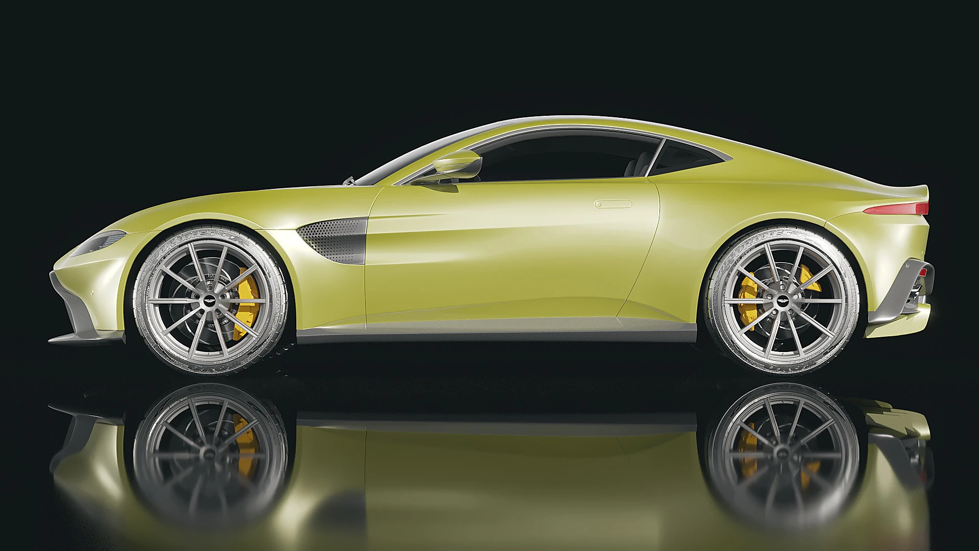 Aston Martin Vantage 2019 3D Model .c4d .max .obj .3ds .fbx .stl .blend