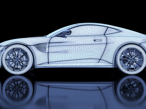 Aston Martin Vantage 2019 3D-Modell