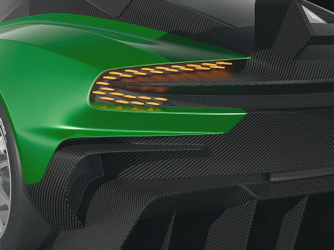 Aston Martin Vulcan 2016 3D Model