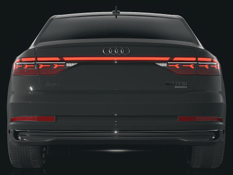 Sedan long Audi A8 2022 3D Model