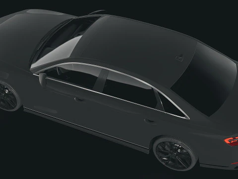 Sedan long Audi A8 2022 3D Model