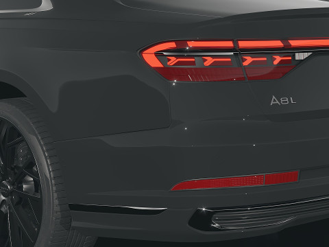 Sedan long Audi A8 2022 3D Model