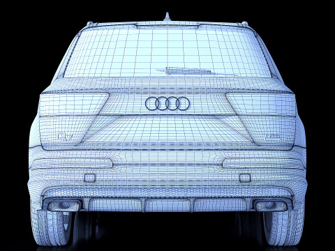 SUV Audi Q7 2016 3D Model