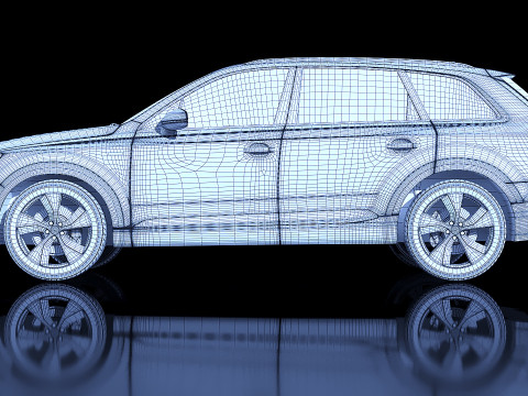SUV Audi Q7 2016 3D Model