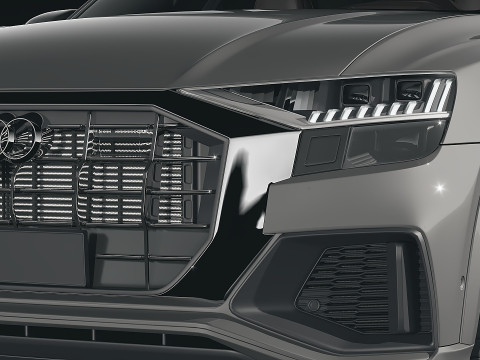 SUV Audi Q8 2019 3D Model