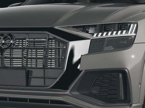 SUV Audi Q8 2019 3D Model