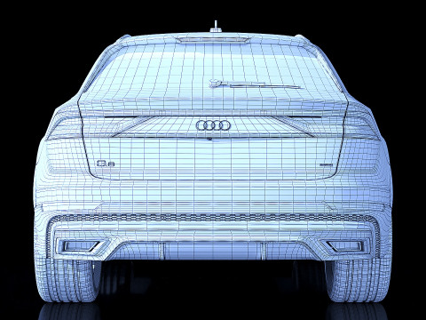 SUV Audi Q8 2019 3D Model