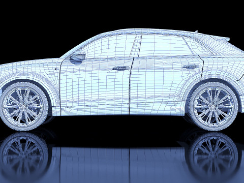 SUV Audi Q8 2019 3D Model
