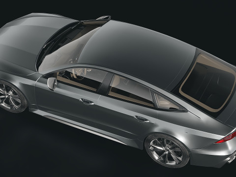 Sedan Audi RS7 2020 3D Модель