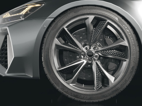 Sedan Audi RS7 2020 3D Модель