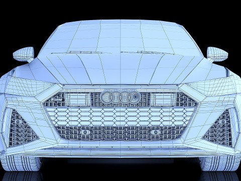 Sedan Audi RS7 2020 3D Модель