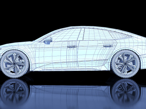 Sedan Audi RS7 2020 3D Модель