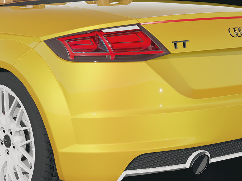 Audi TT Roadster cabriolet 2017 3D 모델