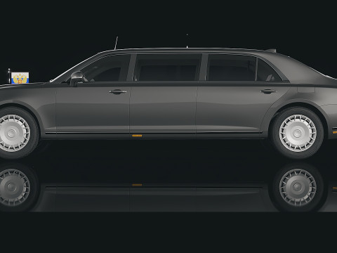 Aurus Senat Presidential Limousine 2018 3D Model