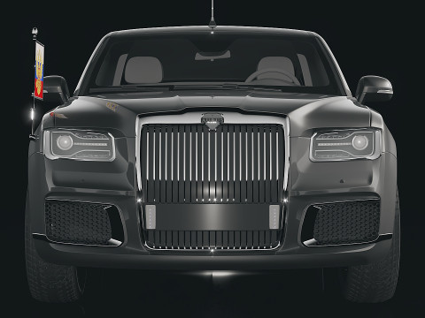 Aurus Senat Presidential Limousine 2018 Modello 3D