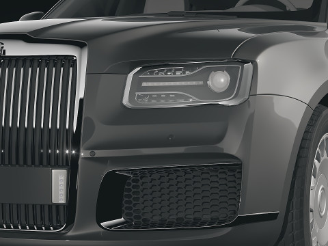 Aurus Senat Presidential Limousine 2018 Modello 3D