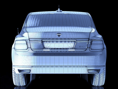 Aurus Senat Presidential Limousine 2018 Modello 3D