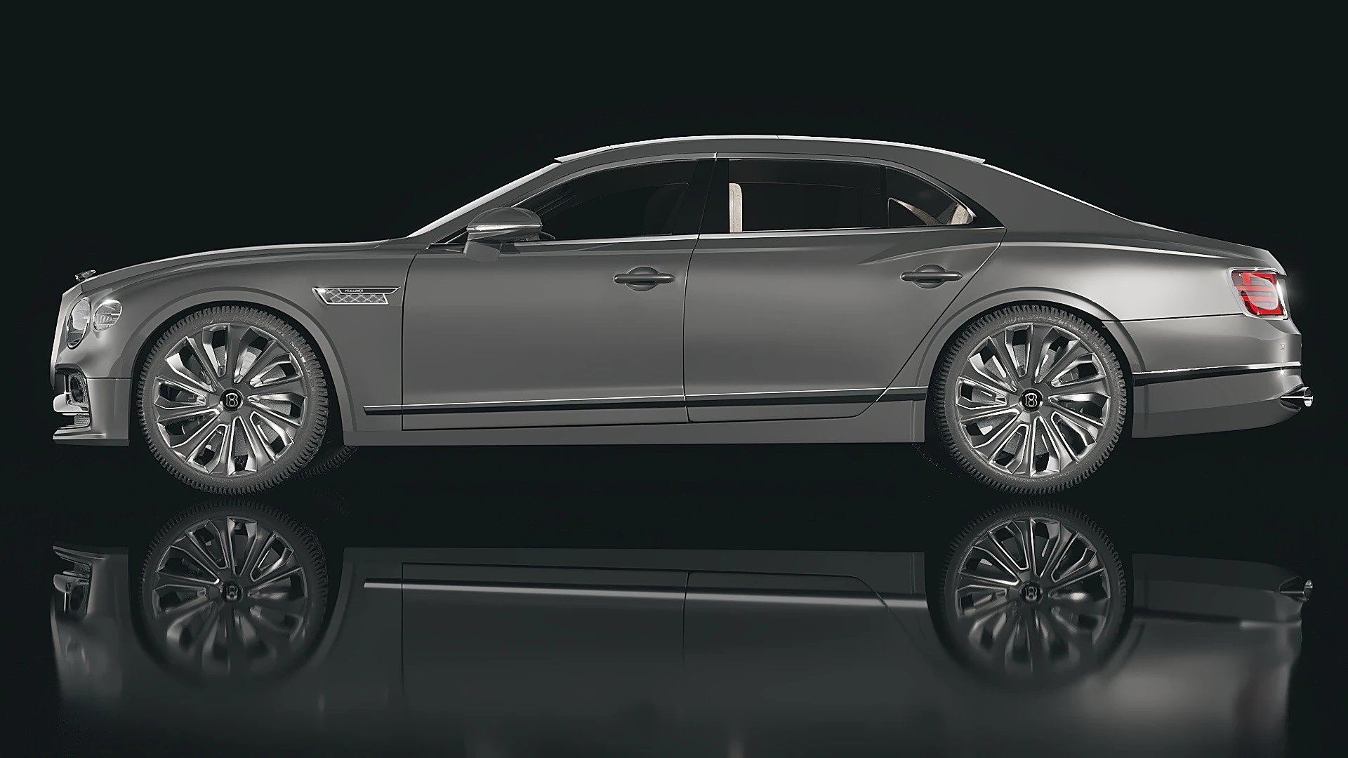 Bentley Flying Spur Mulliner 2022 Model 3D .c4d .max .obj .3ds .fbx .stl .blend 