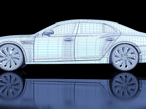 Bentley Flying Spur Mulliner 2022 3Dモデル