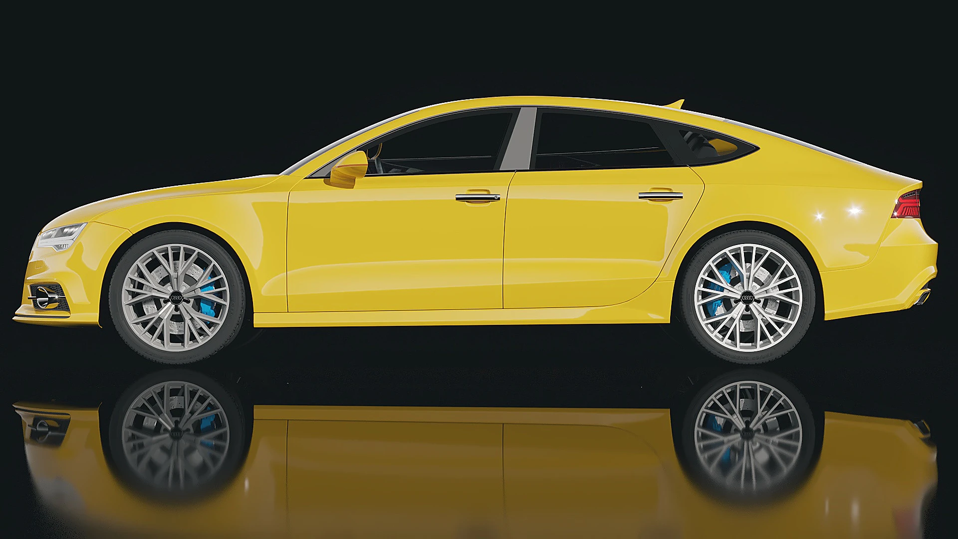 Audi A7 2015 3D Modell .c4d .max .obj .3ds .fbx .stl .blend 