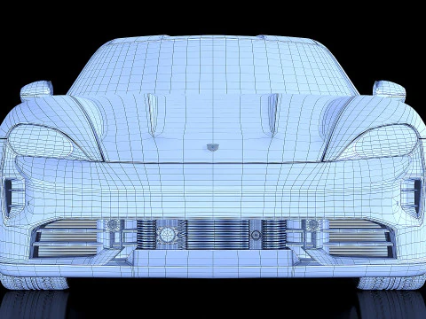 Porsche Taycan GTS 2022 3D Model