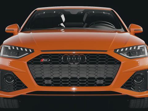 Audi RS4 Sedan 2020 3D Модель
